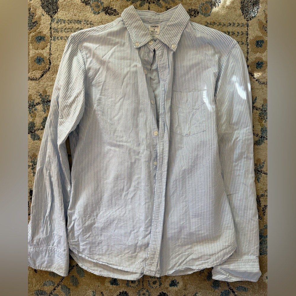 Bonobos Classic Blue and White Striped Shirt